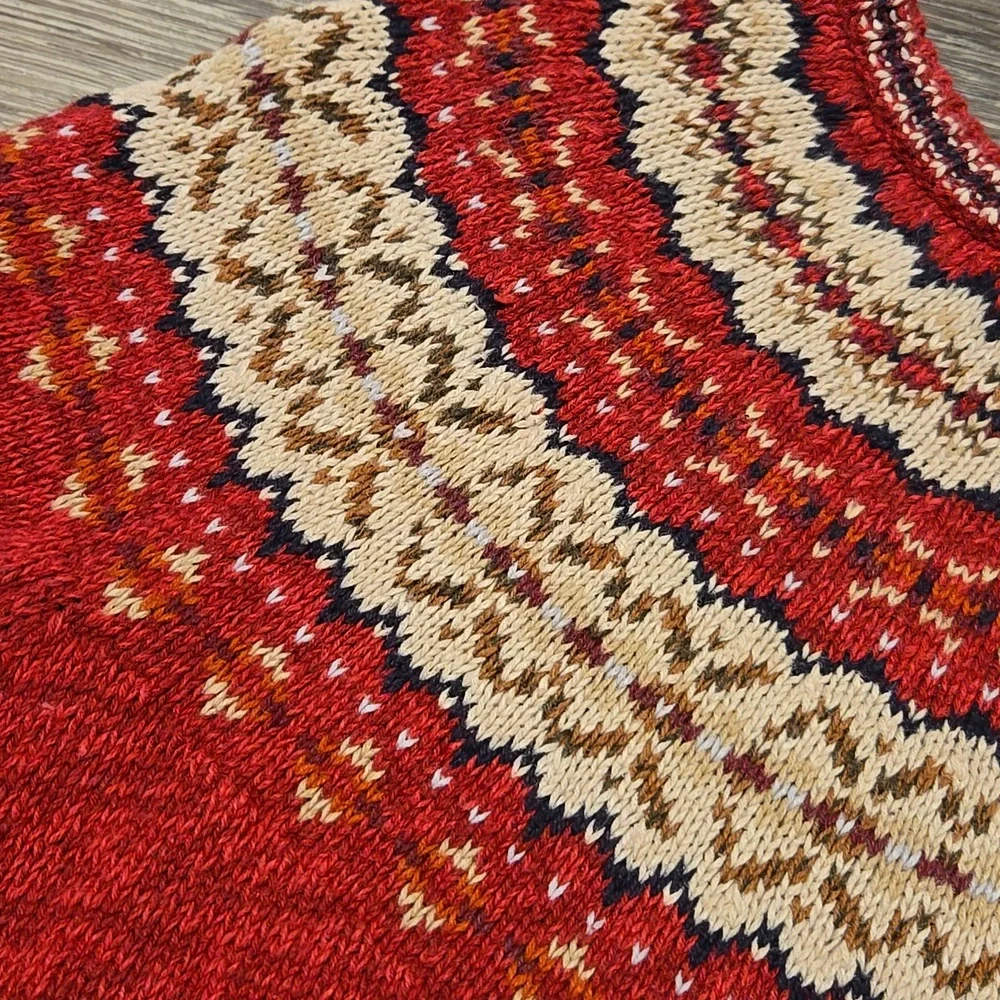 Vintage Fair Isle Sweater Sz Large